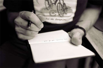 Writer with Pad