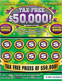 Scratch Off Lottery Ticket