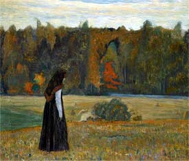 Woman in field