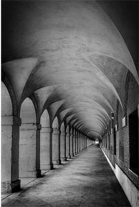 Long Black and White Hallway