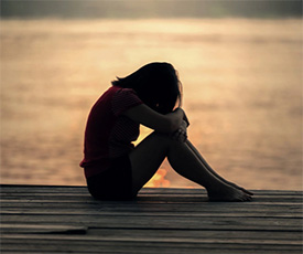 Woman Grieving