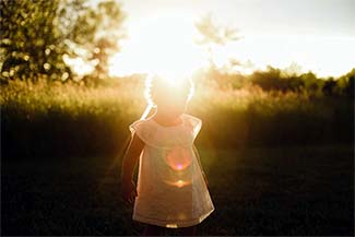 Child in sun