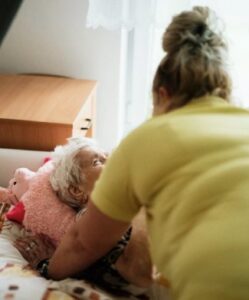 Adult Daughter Taking Care of Mother