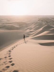 Man in Desert