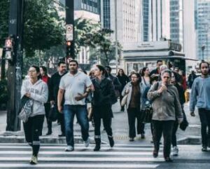 People Walking In Street