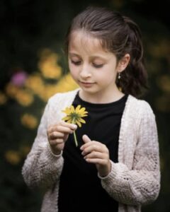 Girl with Flower 
