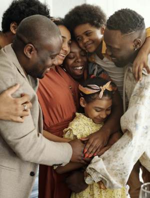 Family Hugging