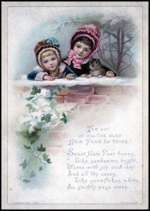 Vintage New Years Postcard