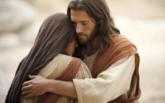 Jesus Comforting Woman