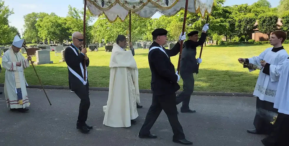 Eucharistic Procession St Johns, Norwalk, 2025