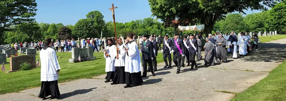 Eucharistic Procession St Johns, Norwalk, 2025