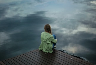 Woman on Dock