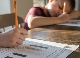 Child Taking Test