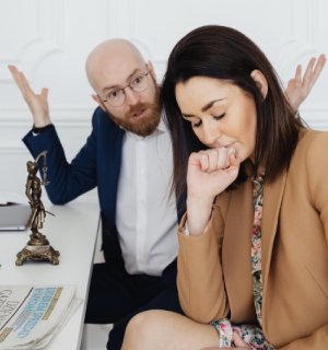 Man and Woman Talking