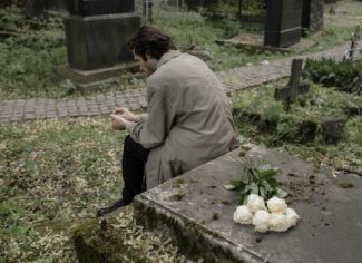 Man At Cemetery