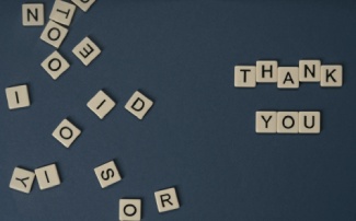 Scrabble Thank You