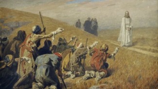 Jesus with Lepers