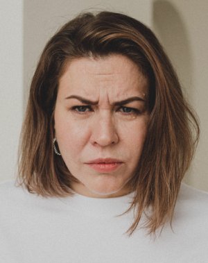 Face of Upset Woman