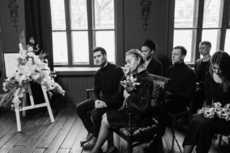 Mourners At Wake