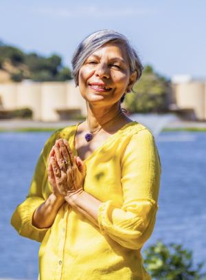 Smiling Woman Praying